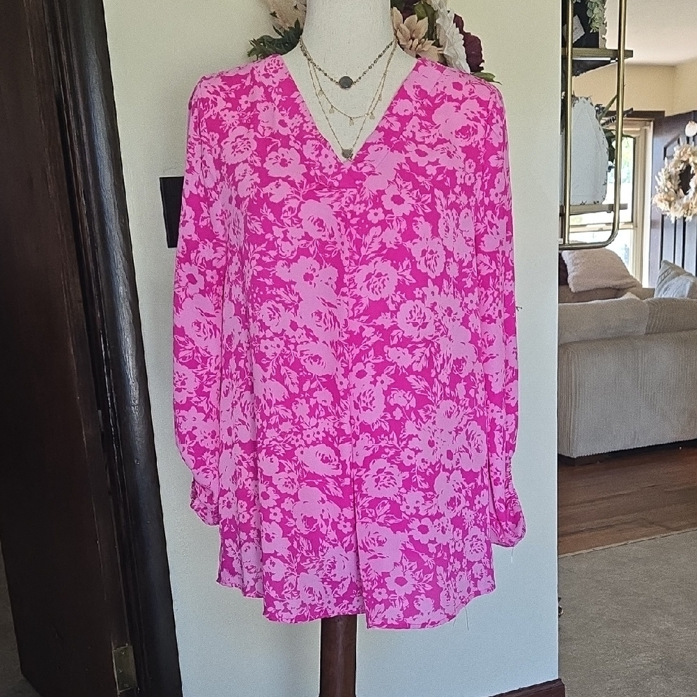 Floral Pink Women's Top